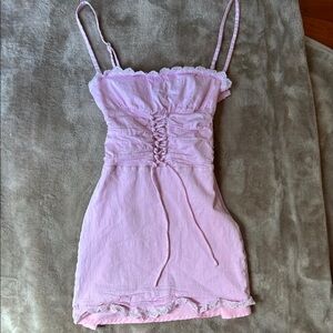 White Fox Mini Pink Dress